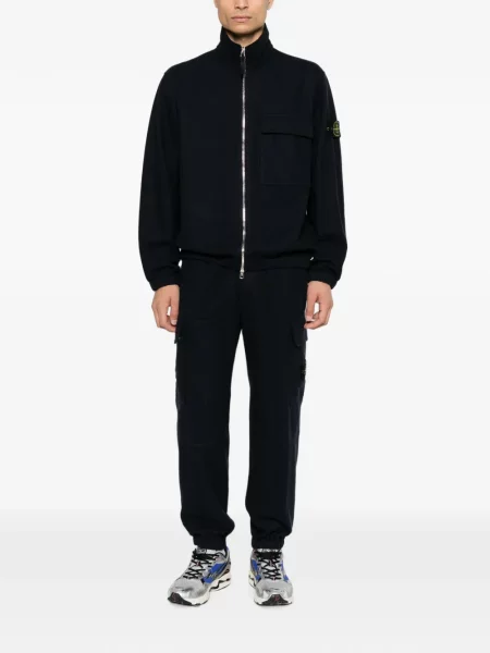 Geacă Stone Island cu strasuri albastru