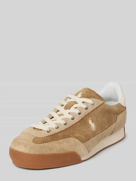 Sneakersy Polo Ralph Lauren brązowe