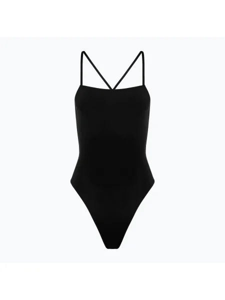 Olcsóbban. Női egyrészes fürdőruha Hurley Solid Square Neck Moderate One Piece black. Méret: XS fekete