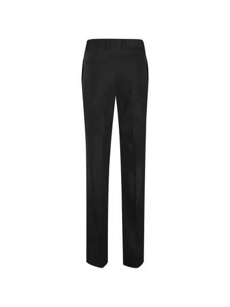 Pantaloni Petar Petrov cu model herringbone negru