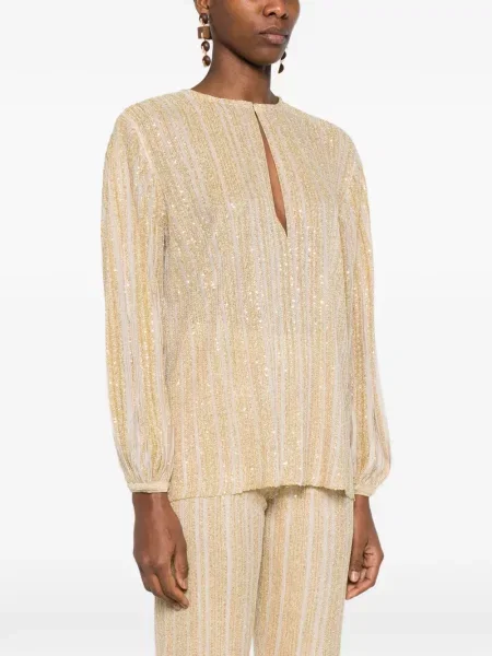 Bluză Missoni cu dungi auriu