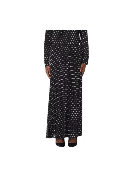Spódnica maxi Michael Kors w grochy czarna