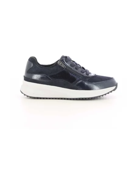 Sneakersy Waldläufer skórzane niebieskie