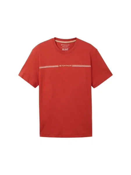 TOM TAILOR Tricou roșu alb