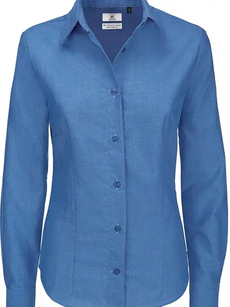 Koszula B&c z twillu niebieska