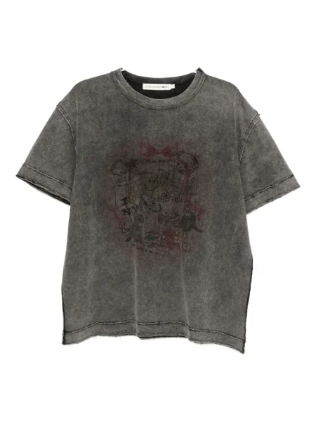 Тениска Joshua Sanders с принт сиво