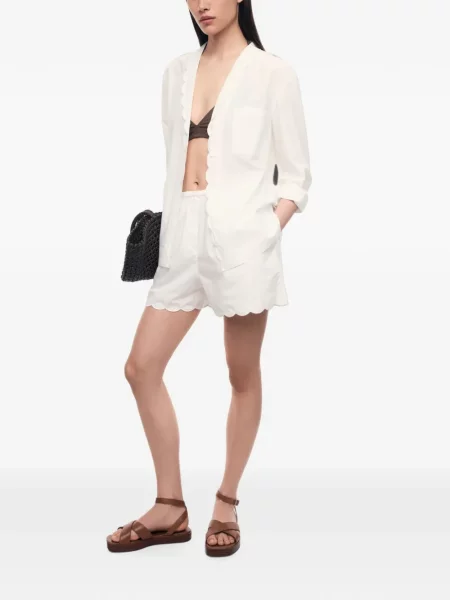 Pantaloni scurți 12 Storeez alb