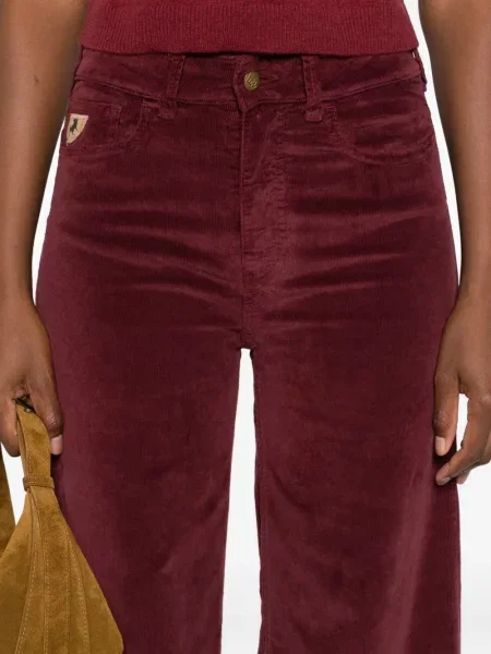 Pantaloni Lois Jeans de catifea cord cu 5 buzunare roșu