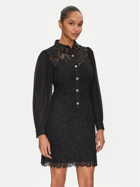 Рокля Morgan RISLO къса със стандартна кройка RISLO черно