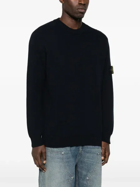 Pulover Stone Island cu strasuri albastru