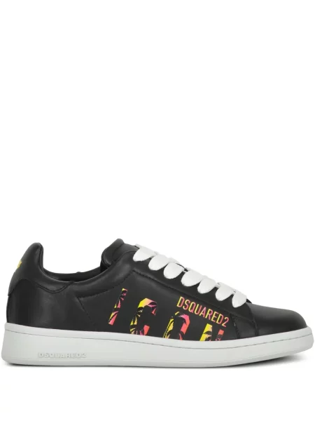 Sneakerși Dsquared2 cu imagine negru