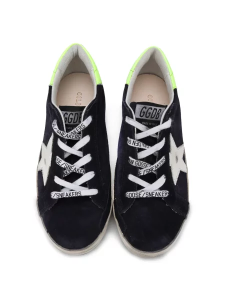 Sneakersy dziecięce Golden Goose Superstar niebieskie