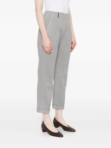 Pantaloni Peserico plisate gri