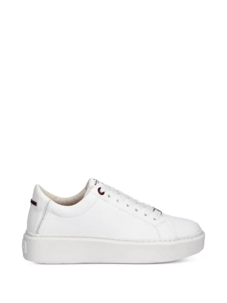Sneakerși Alexander Smith din piele cu platformă alb