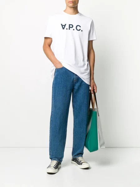 Tričko A.p.c. s potiskem bílé