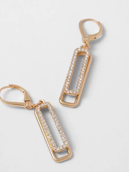 DKNY Сережки металеві з цирконієм