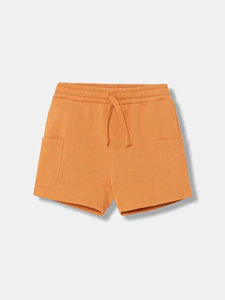 United Colors of Benetton teplákové šortky oranžové