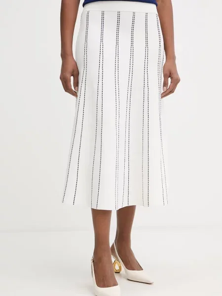 Liu Jo spódnica z wiskozą beżowa