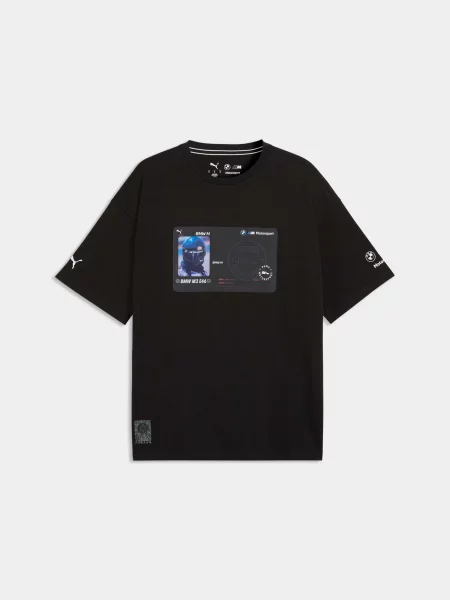 Футболка PUMA Bmw Mms Lifestyle Tee комбінований верх чорний