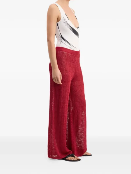 Pantaloni Loulou De Saison roșu