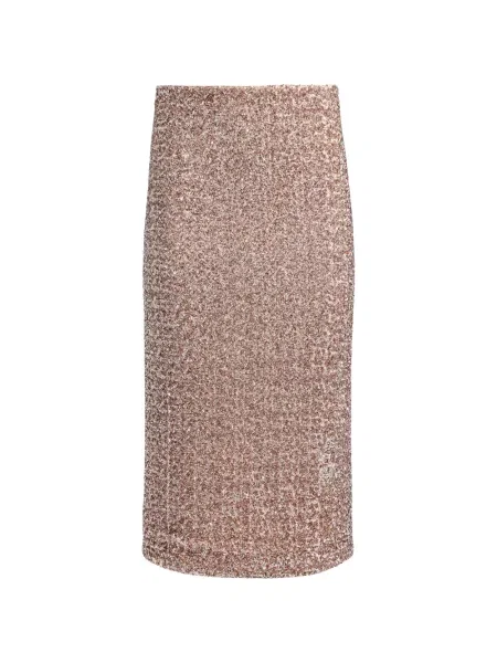 Fustă midi Alice + Olivia cu paiete roz