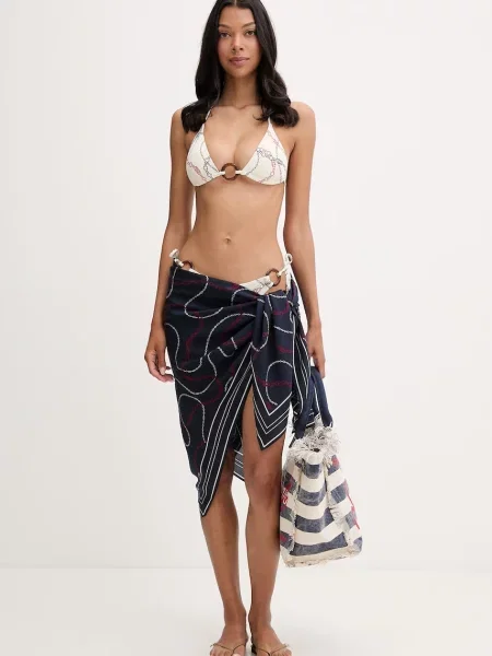 Tommy Hilfiger plavková podprsenka béžová