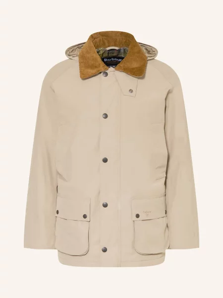 Barbour Bunda Winter Ashby S Odnímatelnou Kapucí béžová