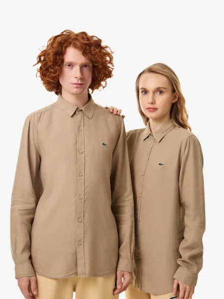 Рубашка Lacoste бежевая