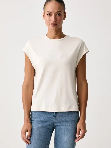 United Colors of Benetton tričko dámske s viskózou béžová