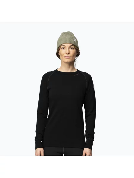Bluză termoactivă pentru femei Devold Expedition Merino black negru