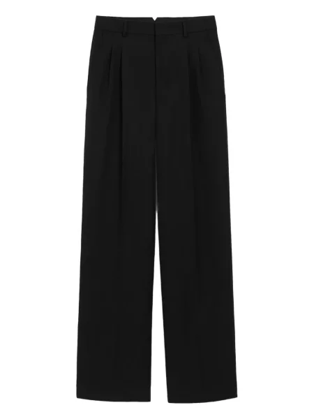 Pantaloni Ami Paris plisate negru