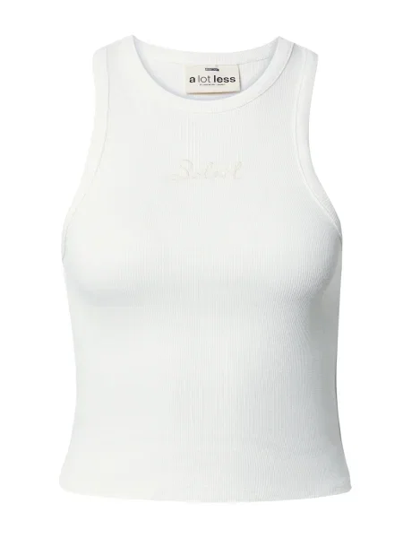 A LOT LESS Top Simona bej / murdar alb