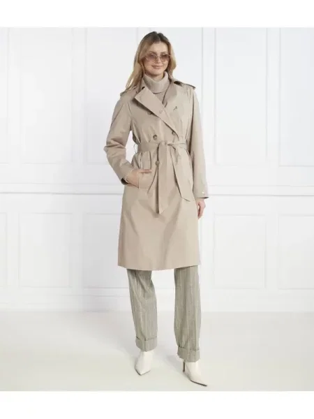 Tommy Hilfiger Hosszú kabát CLASSIC bézs