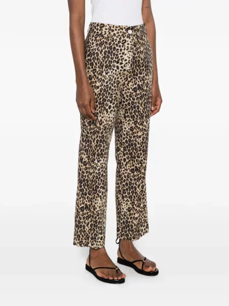Pantaloni Marella cu imagine cu model leopard