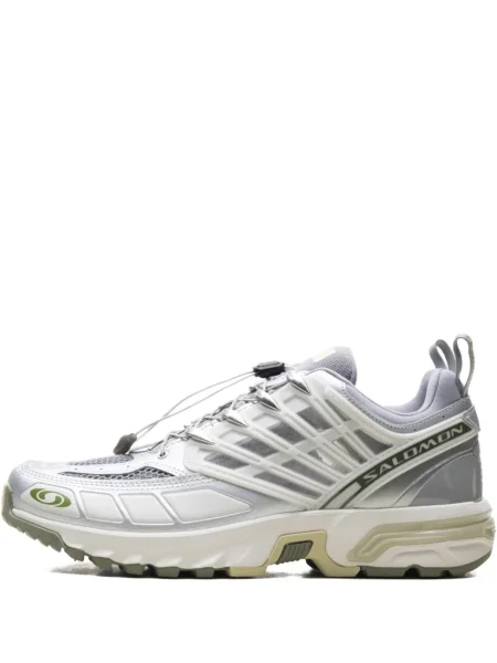 Sneakerși Salomon cu șireturi din dantelă alb