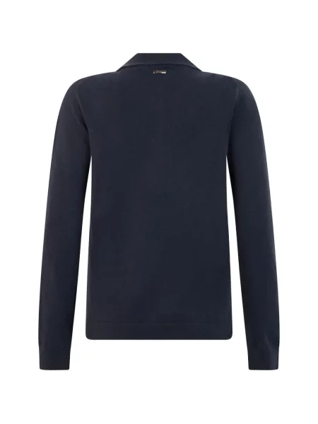 Lung tricou polo Herno albastru