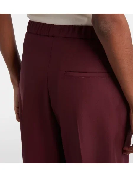 Pantaloni Loewe din piele bordo