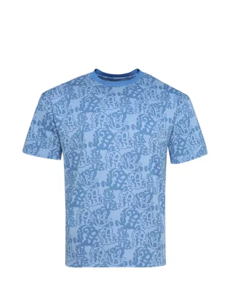 Жакардова тениска Casella Meyer синьо