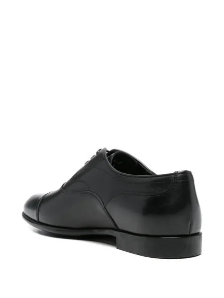 Oxford Ferragamo din piele negru