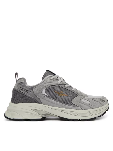 Sneakersy Aeronautica Militare szare