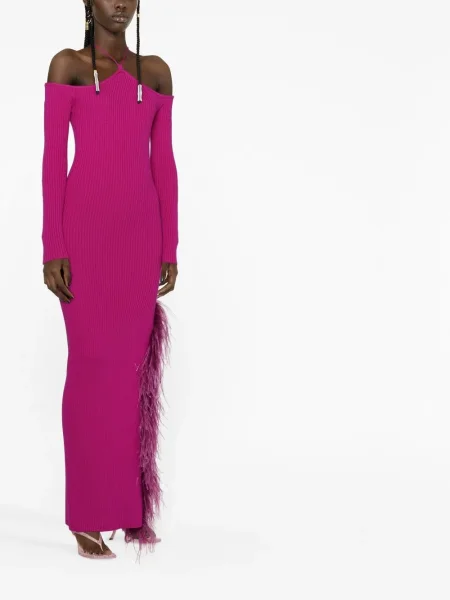 Rochie midi Giuseppe Di Morabito până la genunchi de costum roz