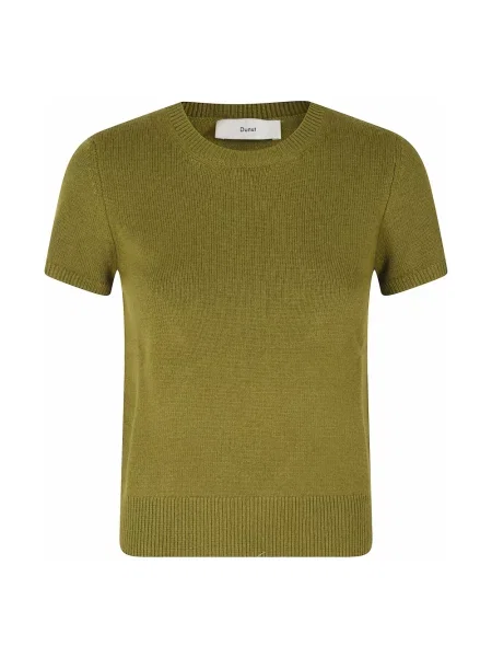 Sweter Dunst z krótkim rękawem zielony