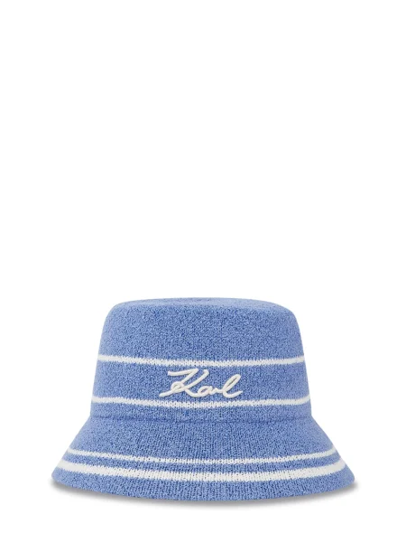 Karl Lagerfeld Šešir kraljevsko plava bijela