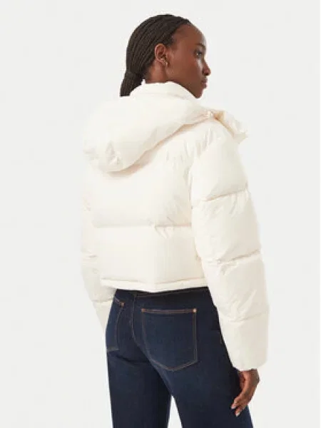 Vatovaná bunda Tommy Jeans bílá