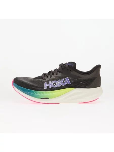 Sneakers Hoka® U Rocket X 3 Black/ Neon Nebula EUR 48 negru