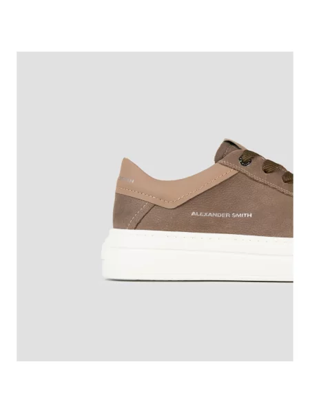Sneakersy Alexander Smith brązowe