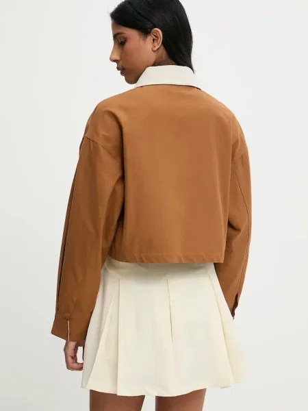 Bunda Answear Lab přechodná hnědá
