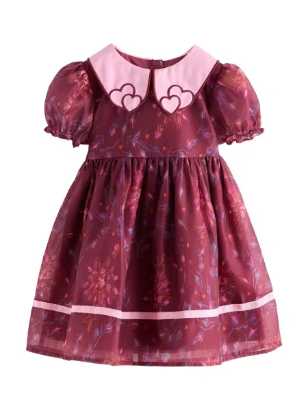 Next Rochie deschis / sângeriu roz