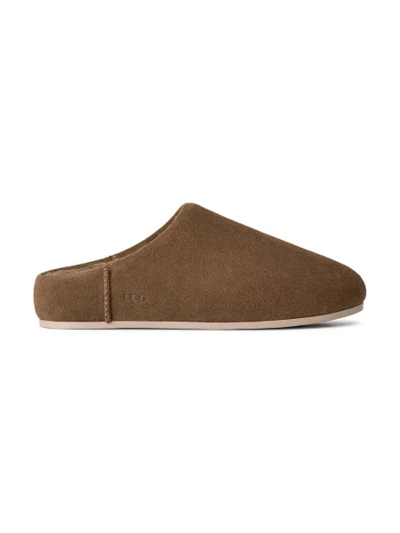 UGG papuci de casă pentru femei din piele întoarsă W Elea Slip-On maro