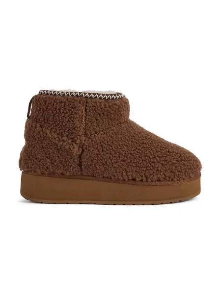 Emu Australia Stinger Micro Flatform Teddy cizme de zăpadă pentru femei maro